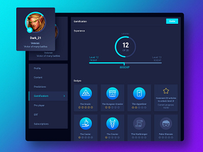 Esports.com platform design