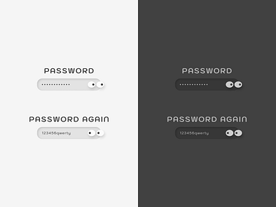 Visible Invisible Password Concept dark mode design eyes form graphic design invisible lightmode password qwerty ui ui ux ui design uidesign uiux ux ux ui ux design uxdesign uxui webdesign
