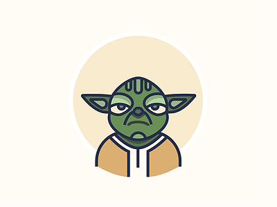 Yoda - Star wars - Icon Design characters color design icon starwars yoda
