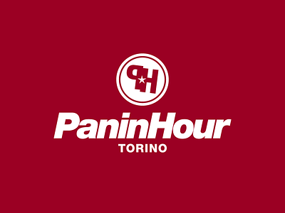 Paninhour — Sandwich Shop brand design branding design italic italy logo logo design logotype pictogram sandwich star symbol torino vector