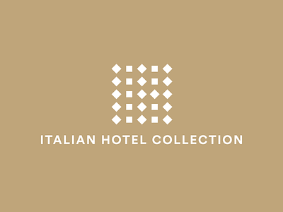Italian Hotel Collection — Hotel Group brand design branding design diamond groups hotel italy logo logo design logotype minimal modularity network pictogram resort square symbol vector
