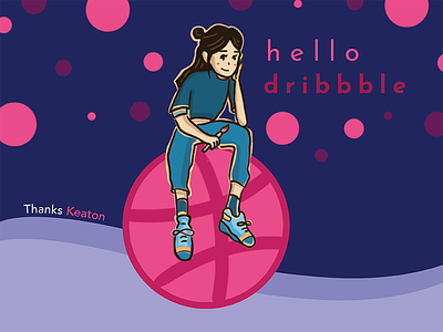 Hi Dribble! debut dribbble first shot hello dribbble thank you