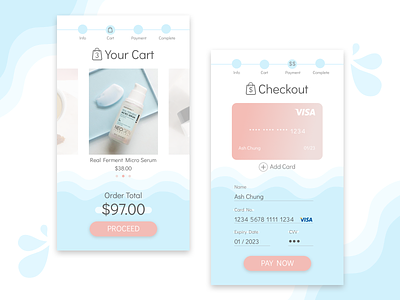 💦Daily Ui 02: Credit Card Checkout