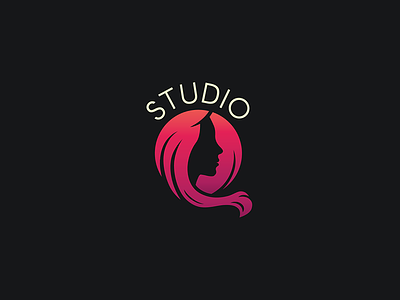 Hair Studio Logo beauty hair hair salon hair studio hip logo logo design sexy simple studio urban woman