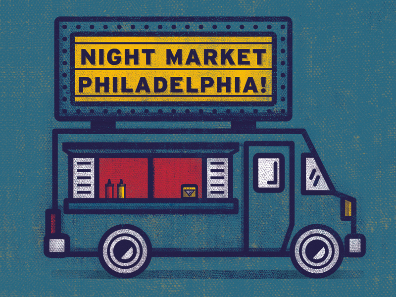 Philly Night Market by Brett Ferdock on Dribbble