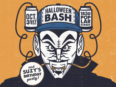 Halloween Bash dracula halloween party texture vector
