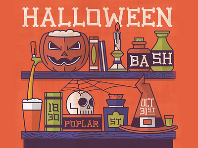 Halloween Bash 2015 beer halloween texture vector