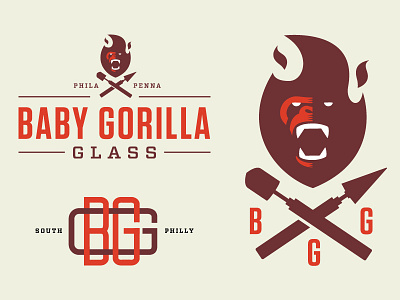 Baby Gorilla Glass glass blowing gorilla philly