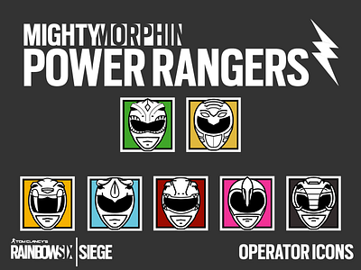 Power Rangers Avatars abstract avatar graphic design illustrator power rangers simple