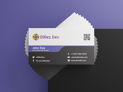 DiRez Dev Business Card Concept