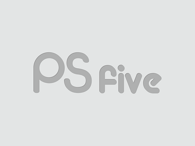 PSfive - PlayStation Five Concept Logo branding concept console design five game gaming icon logo logomark minimal playstation ps5 sony typography