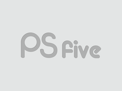 PSfive - PlayStation Five Concept Logo