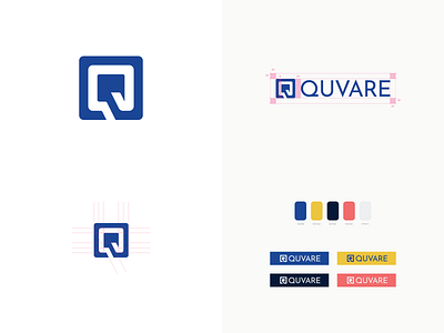Quvare - Logo Design brand identity branding design grid layout icon iconography illustration logo logodesign sketch uidesign vector