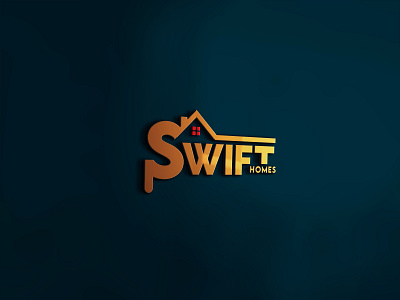 Swift Homes Logo branding design illustration logo typography