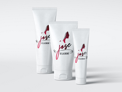 Jose De la Creme logo and Product Mockup 3d branding design illustration logo typography ui