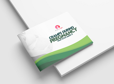 Cramps During Pregnancy Book 3d branding design graphic design illustration logo typography vector