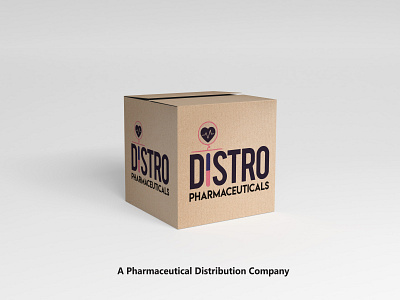 DISTRO PHARMACEUTICALS Box 3d branding design illustration logo typography