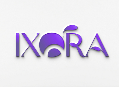 THE IXORA Brand Logo 3d branding design graphic design illustration logo motion graphics typography ux vector