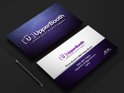 UpperBooth Business Card 3d app branding design graphic design illustration logo typography ui ux vector