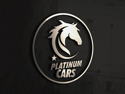 Platinum Cars logo 3d app branding design graphic design illustration logo typography ui ux vector