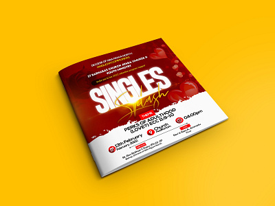 Singles Splash E-FLyer 3d app branding design illustration logo love typography ui ux valentine vector