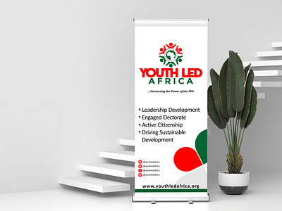 Youth Led Africa Rollup 3d animation app branding design graphic design illustration logo motion graphics typography ui ux vector