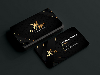 CHEF KBG Business Card 3d animation branding design graphic design illustration logo motion graphics typography ui vector