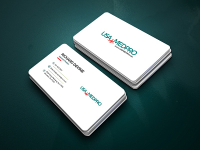 USA MEDPRO Business Card 3d animation app branding design graphic design illustration logo motion graphics typography ui ux vector