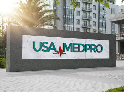 USA MEDPRO logo 3d animation app branding design graphic design illustration logo motion graphics typography ui ux vector