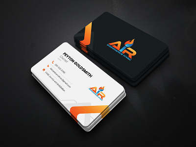 Air Dominance HVAC Business Card 3d animation branding design graphic design illustration logo motion graphics typography ui ux vector