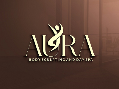 Aura Body Sculpting and Day Spa Logo 3d animation branding design graphic design illustration logo motion graphics typography ui ux vector