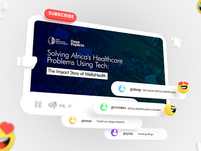 Africa's Healthcare Video Thumbnail 3d animation branding design graphic design illustration logo motion graphics typography ui ux vector