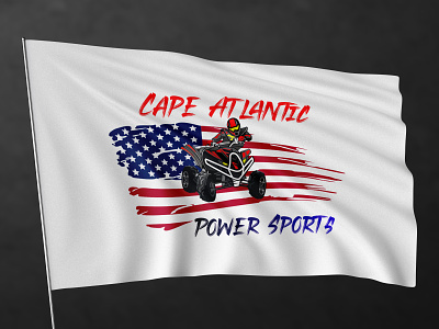 Cape Atlantic Power Sports logo 3d animation branding design graphic design illustration logo motion graphics typography ui ux vector