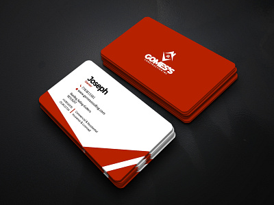 Gomes's Construction Business Card 3d animation branding design graphic design illustration logo motion graphics typography ui ux vector