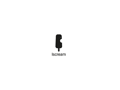 Iscream company logo concept adobe illustrator brand brand and identity branding design funny signs logo naming vector