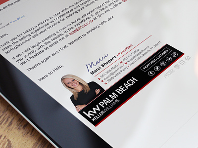 HTML Email Signature Design for a Real Estate Agent email signature email signatures html email