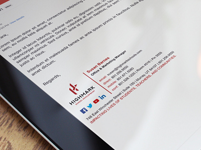 HTML Email Signature Design for a School Developer email signature email signatures html email