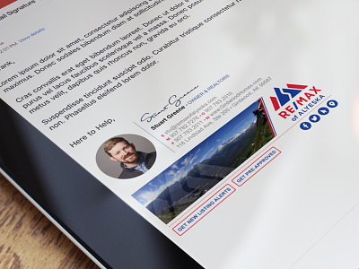 Custom HTML Email Signature for a Real Estate Agent email signature email signatures html email
