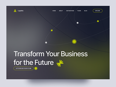 Modern Business Landing Page ui visual design web design website design concept