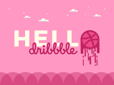 Hello Dribble debut hello dribble illustration welcome
