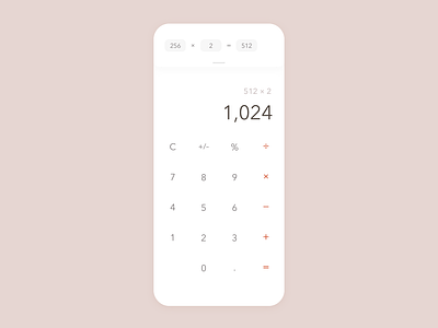 04 Calculator app calculator dailyui minimal app sketch ui