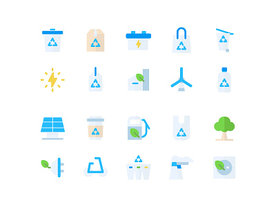 Eco Green Icons climate eco ecosysten global warming green icon iconography ui vector web