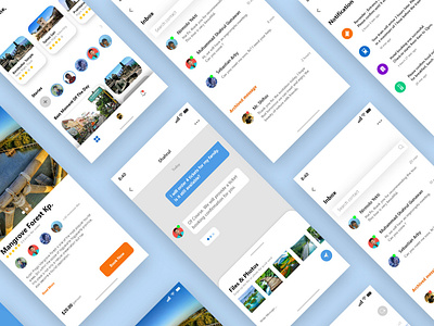 Travel iOS UI Kit app design illustration ui ux