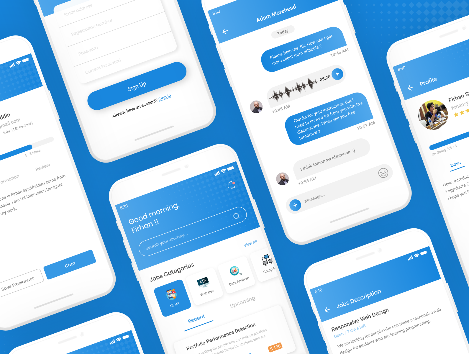 Finding Job App. by firhan shifuu on Dribbble