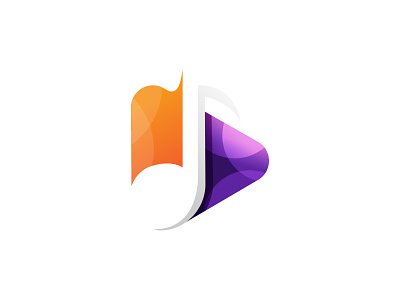 PlaySong Logo 3d colorful logo design designgrapich icon logo modern logo music logo play button play logo song logo