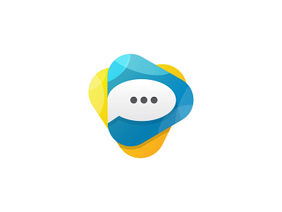PlayChat Logo 3d chat logo design designgrapich icon logo paly logo