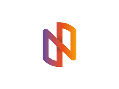 Letter N colorfull icon letter lettern logo