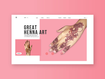 Design WebSite Henna Art design agency grapichdesign interface design ui ux design uid uiux web webdesign website
