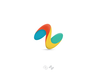 Letter N Abstarct 3d beautifull branding colorfull design designgrapich icon illustration letter lettern logo n typography vector
