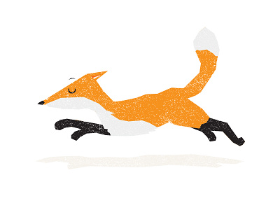 Fox, running — Tale of the Tall Tortoise book debut fox hello illustration minimal orange race running vector